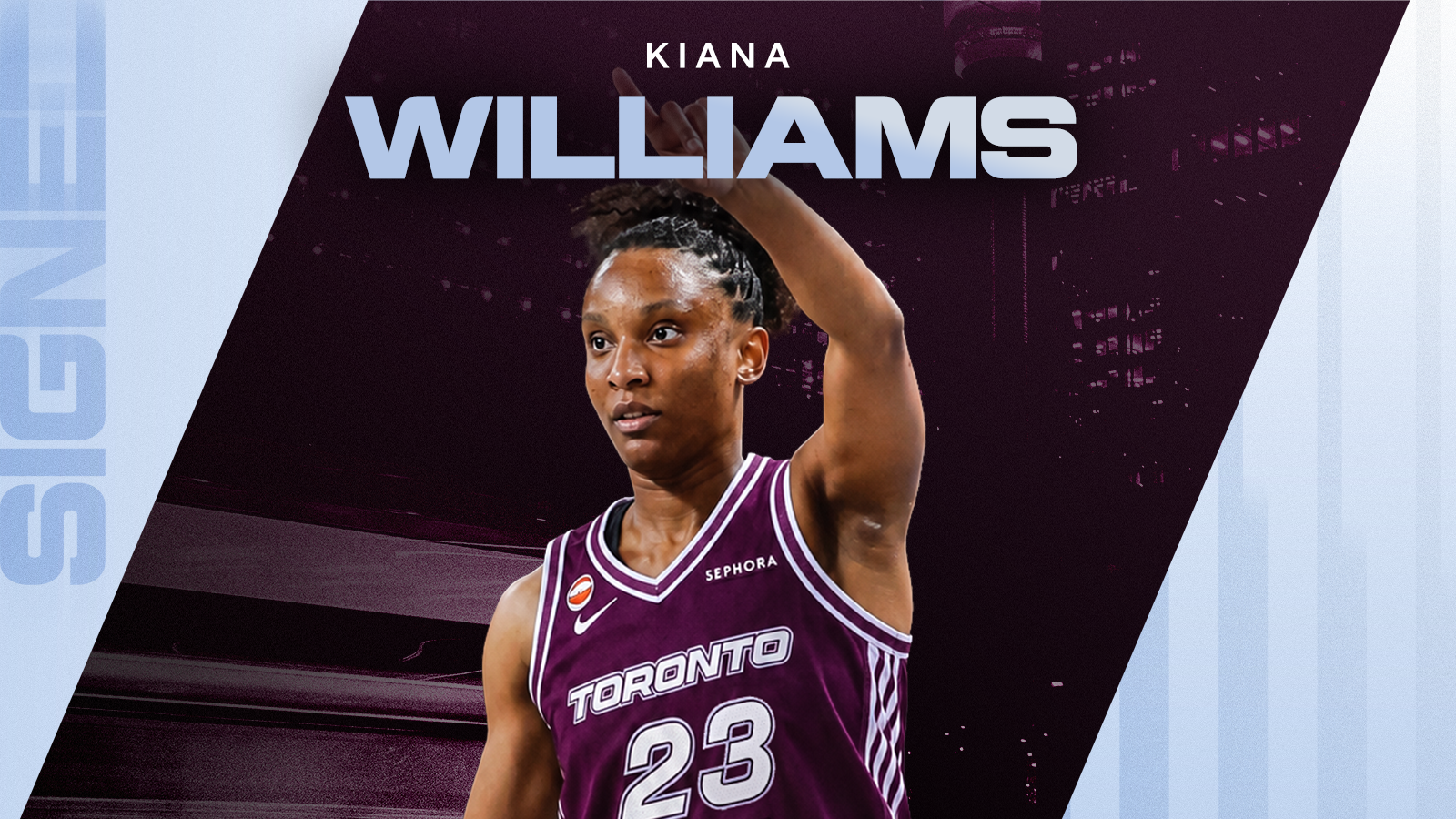 Toronto Tempo Sign Kiana Williams to 7-Day Extreme Hardship Contract